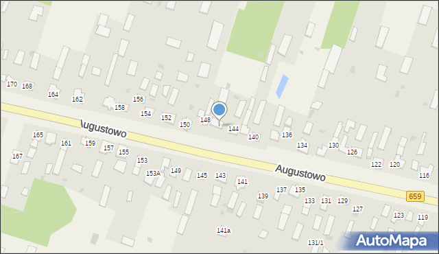 Augustowo, Augustowo, 146, mapa Augustowo