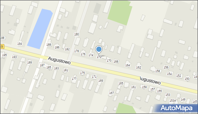 Augustowo, Augustowo, 172, mapa Augustowo