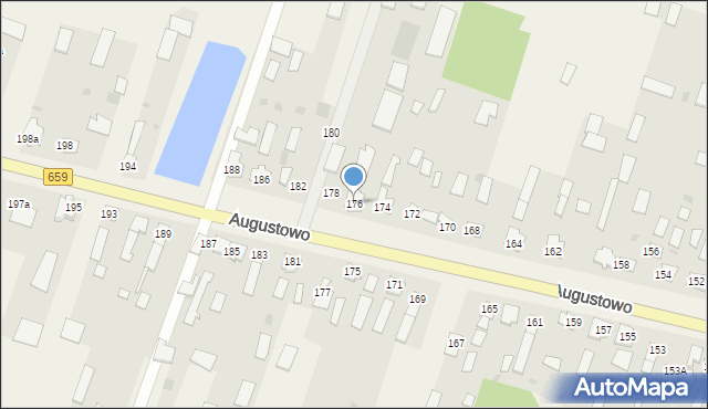 Augustowo, Augustowo, 176, mapa Augustowo