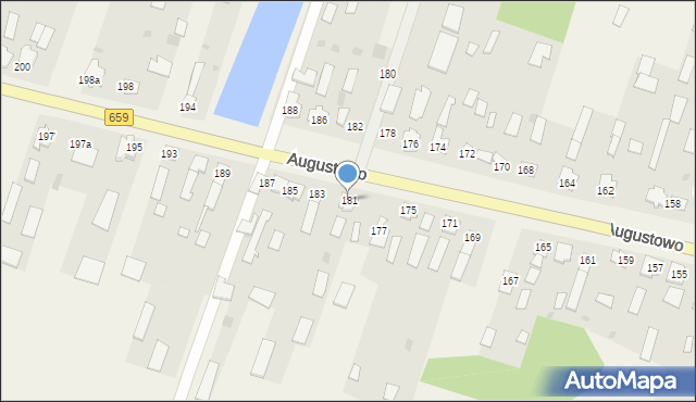 Augustowo, Augustowo, 181, mapa Augustowo