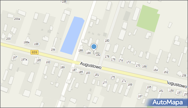 Augustowo, Augustowo, 184, mapa Augustowo