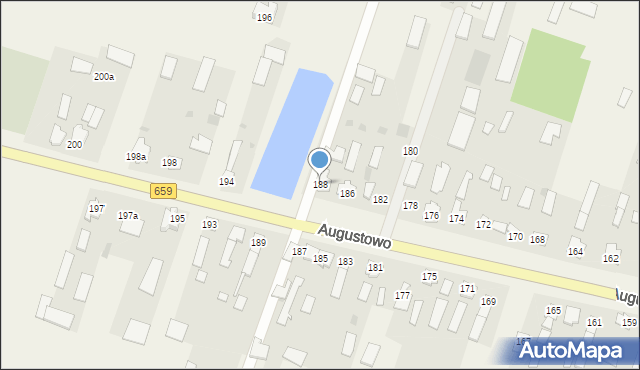 Augustowo, Augustowo, 188, mapa Augustowo