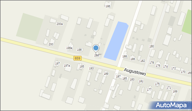 Augustowo, Augustowo, 194, mapa Augustowo