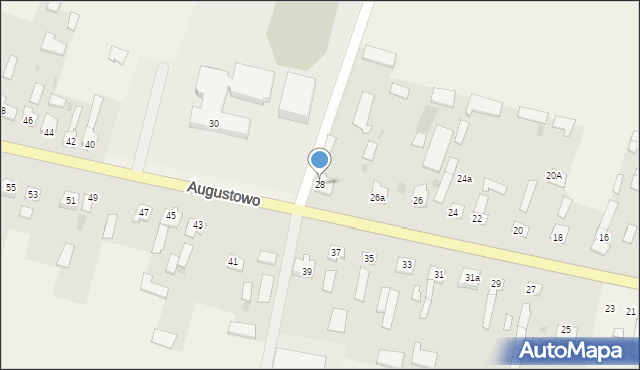 Augustowo, Augustowo, 28, mapa Augustowo