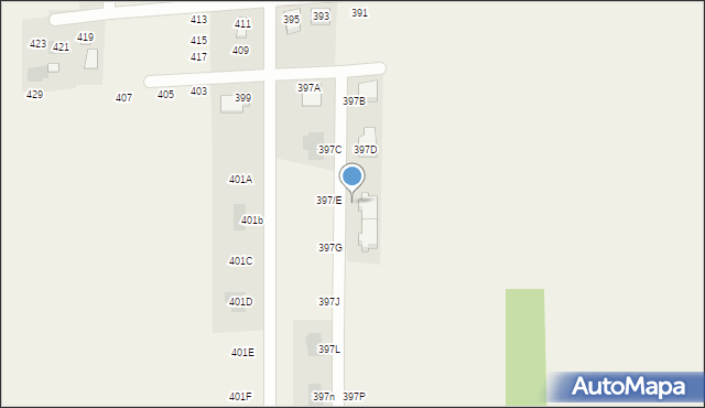 Augustowo, Augustowo, 397F, mapa Augustowo