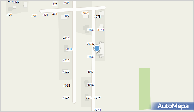 Augustowo, Augustowo, 397H, mapa Augustowo