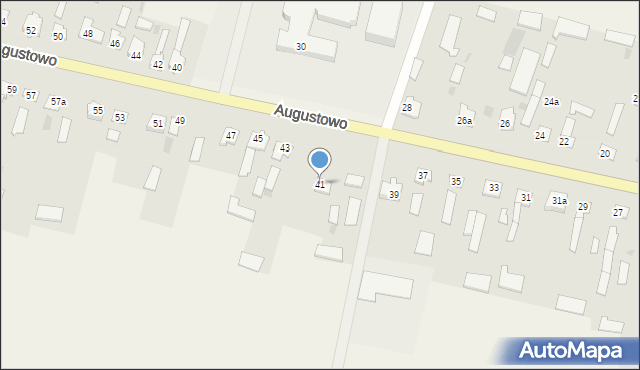 Augustowo, Augustowo, 41, mapa Augustowo
