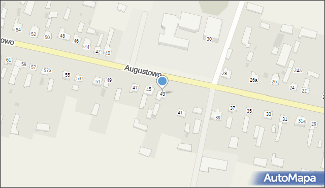 Augustowo, Augustowo, 43, mapa Augustowo