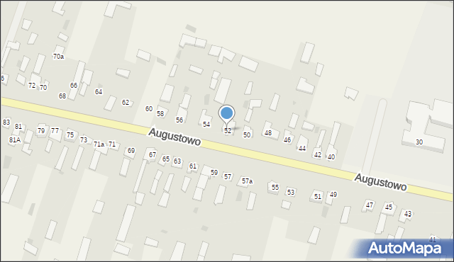 Augustowo, Augustowo, 52, mapa Augustowo