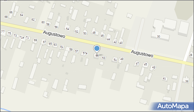 Augustowo, Augustowo, 55, mapa Augustowo