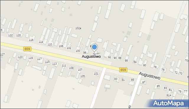 Augustowo, Augustowo, 94, mapa Augustowo