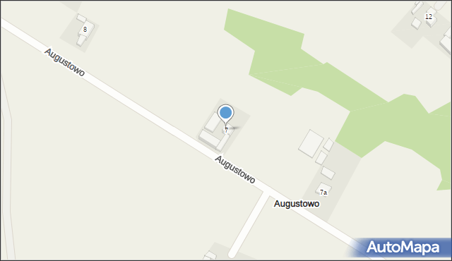 Augustowo, Augustowo, 7, mapa Augustowo