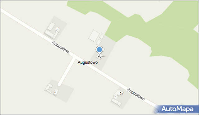 Augustowo, Augustowo, 7a, mapa Augustowo