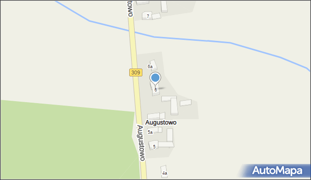 Augustowo, Augustowo, 6, mapa Augustowo