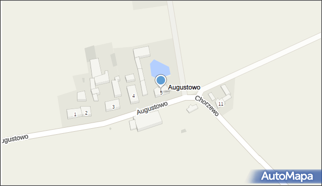 Augustowo, Augustowo, 5, mapa Augustowo