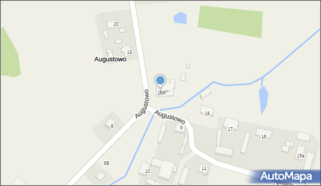 Augustowo, Augustowo, 18A, mapa Augustowo