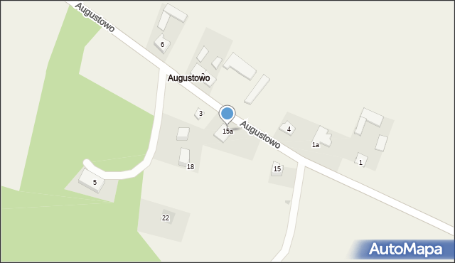 Augustowo, Augustowo, 15a, mapa Augustowo