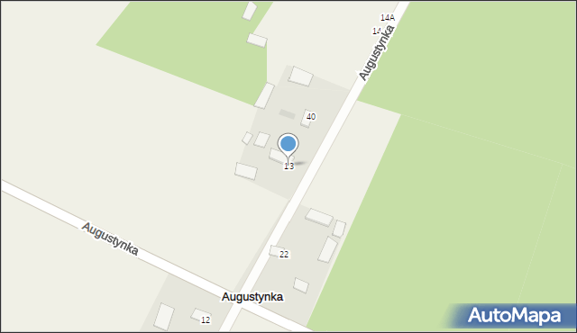 Augustynka, Augustynka, 13, mapa Augustynka