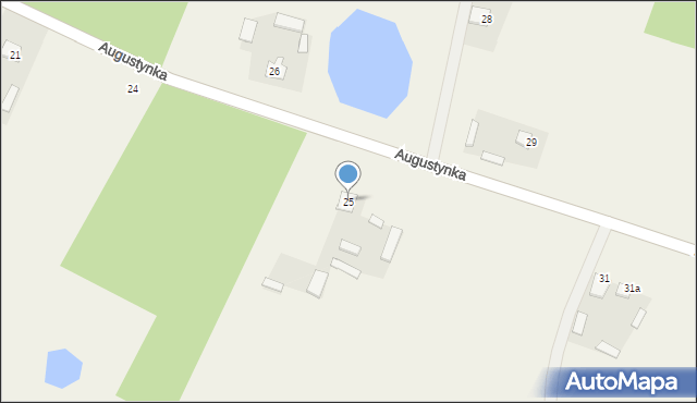 Augustynka, Augustynka, 25, mapa Augustynka