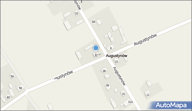 Augustynów, Augustynów, 32, mapa Augustynów