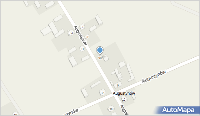 Augustynów, Augustynów, 9A, mapa Augustynów