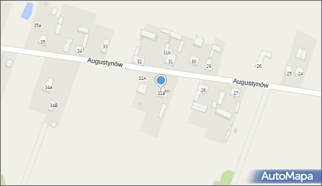 Augustynów, Augustynów, 31a, mapa Augustynów