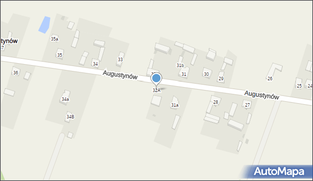 Augustynów, Augustynów, 32A, mapa Augustynów
