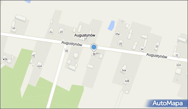 Augustynów, Augustynów, 36, mapa Augustynów