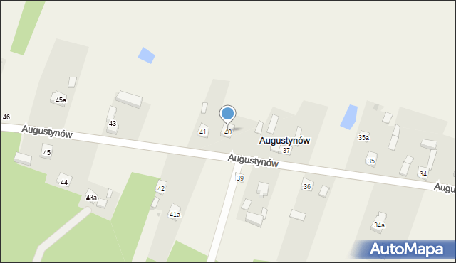 Augustynów, Augustynów, 40, mapa Augustynów