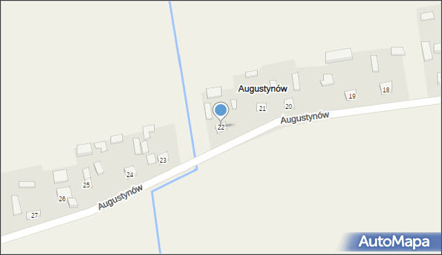 Augustynów, Augustynów, 22, mapa Augustynów