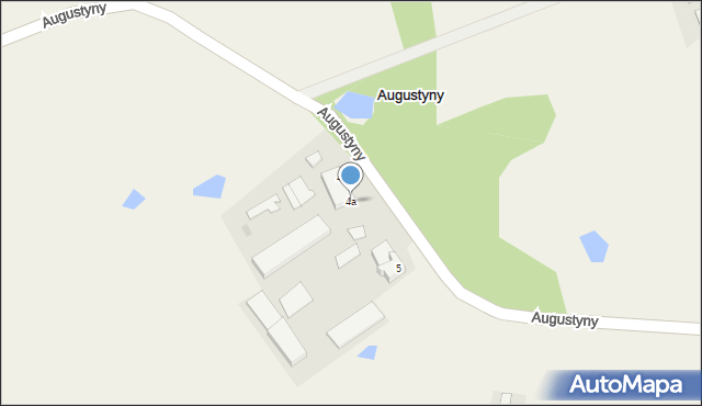 Augustyny, Augustyny, 4a, mapa Augustyny