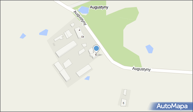 Augustyny, Augustyny, 5b, mapa Augustyny