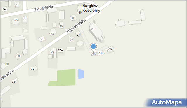 Bargłów Kościelny, Augustowska, 23C, mapa Bargłów Kościelny