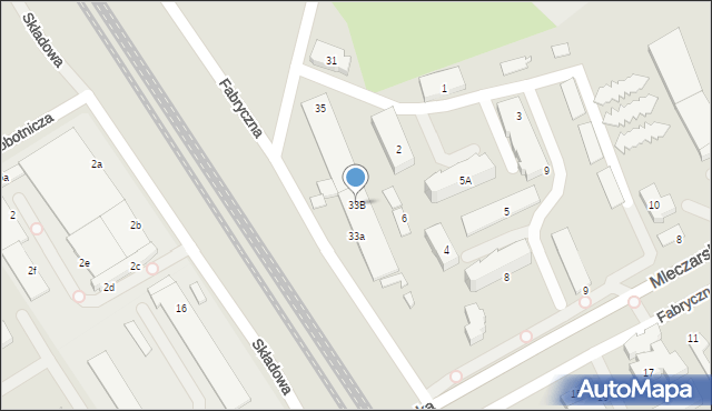 Ciechanów, Augustiańska, 33B, mapa Ciechanów