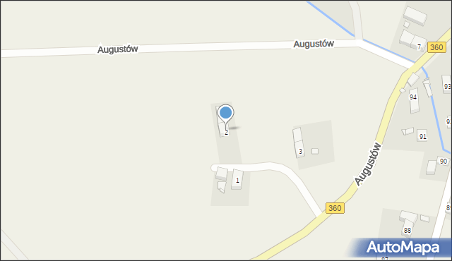 Giebułtów, Augustów, 2, mapa Giebułtów