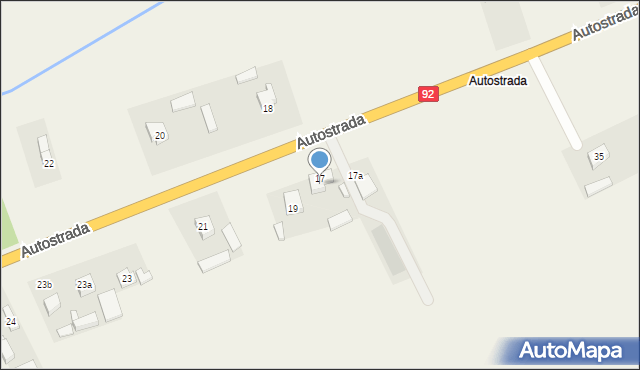 Grzegorzew, Autostrada, 18, mapa Grzegorzew