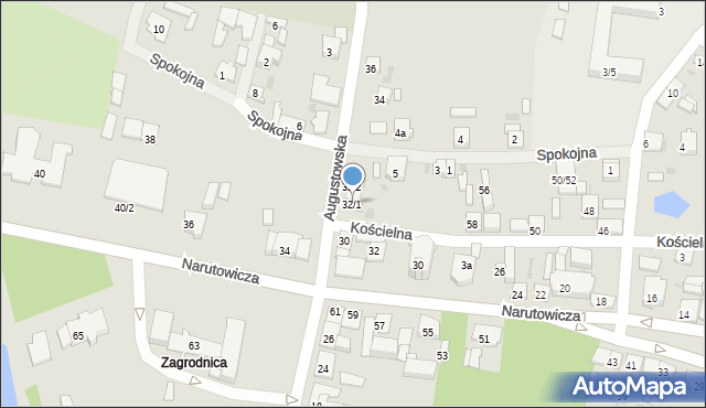 Izbica Kujawska, Augustowska, 32/1, mapa Izbica Kujawska