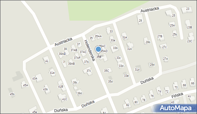 Koszalin, Austriacka, 35B, mapa Koszalina