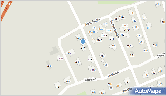 Koszalin, Austriacka, 41a, mapa Koszalina