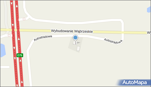 Lisewo, Autostradowa, 1, mapa Lisewo