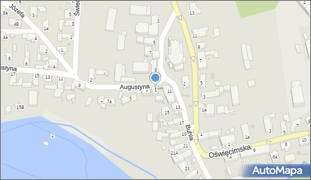 Opole, Augustyna Jana, 1, mapa Opola