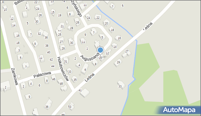 Sobótka, Augustianów, 10, mapa Sobótka