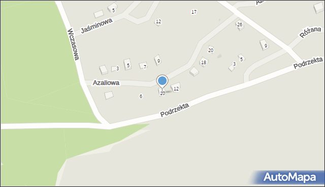 Dolsk, Azaliowa, 10, mapa Dolsk