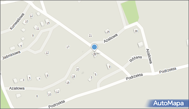 Dolsk, Azaliowa, 26, mapa Dolsk