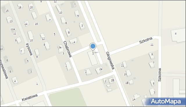 Grębocice, Azaliowa, 1, mapa Grębocice