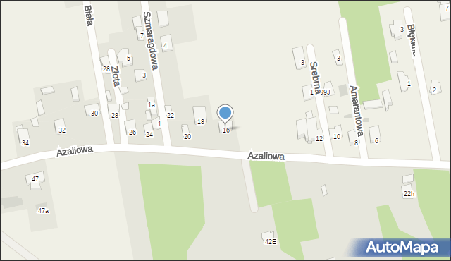 Janiszew, Azaliowa, 16, mapa Janiszew