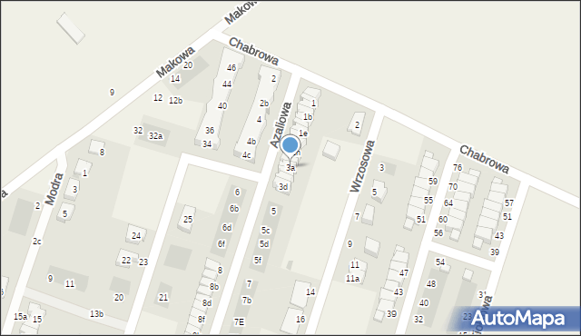 Mirków, Azaliowa, 3a, mapa Mirków