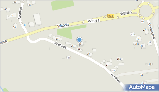 Tarnów, Azotowa, 23a, mapa Tarnów