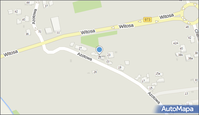 Tarnów, Azotowa, 25, mapa Tarnów