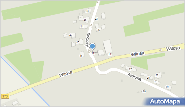 Tarnów, Azotowa, 31, mapa Tarnów